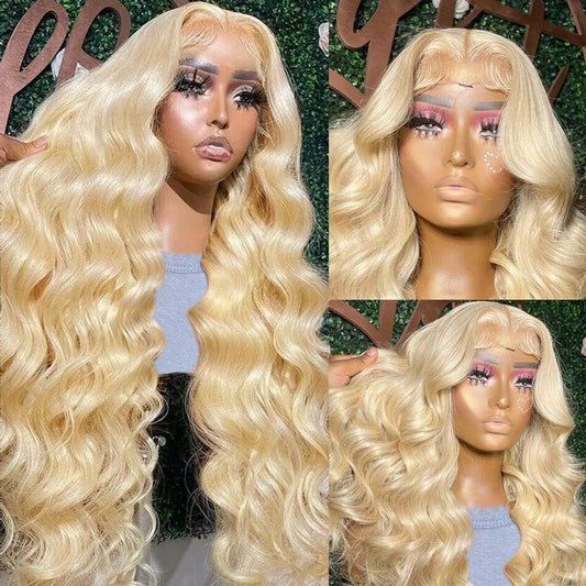 Honey Blonde Brazilian Lace Frontal Body Wave Wig 13x6